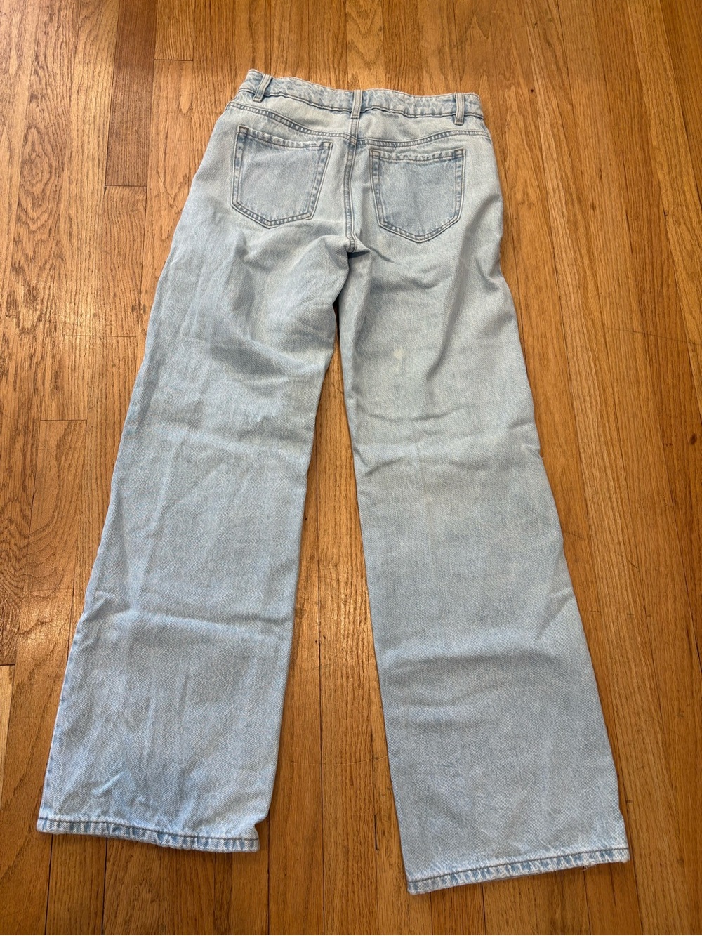Garage Light Blue Ripped Wide-Leg Jeans - Picture 2 of 4